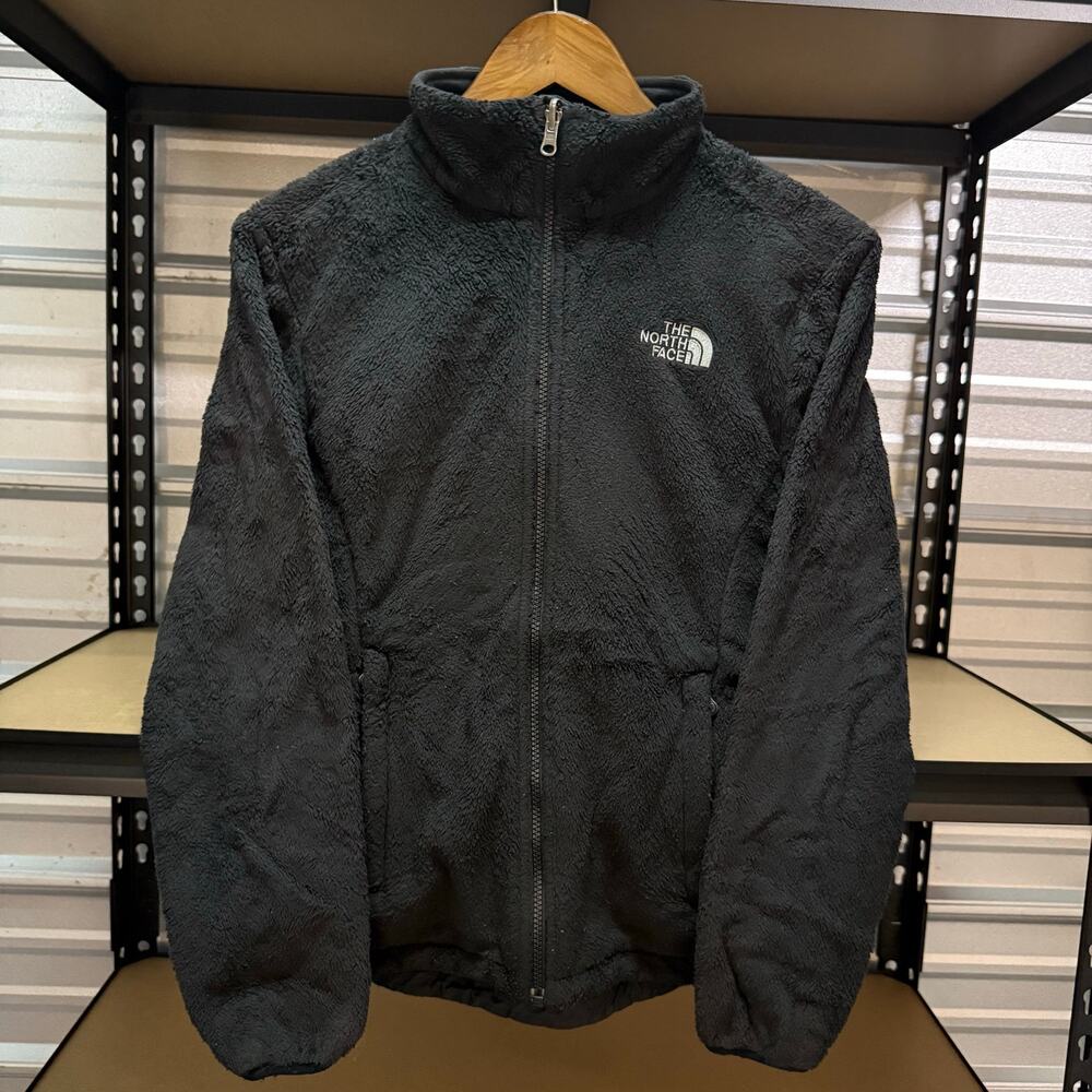 The North Face Osito Style Black Fuzzy Fleece Jacket Women's M